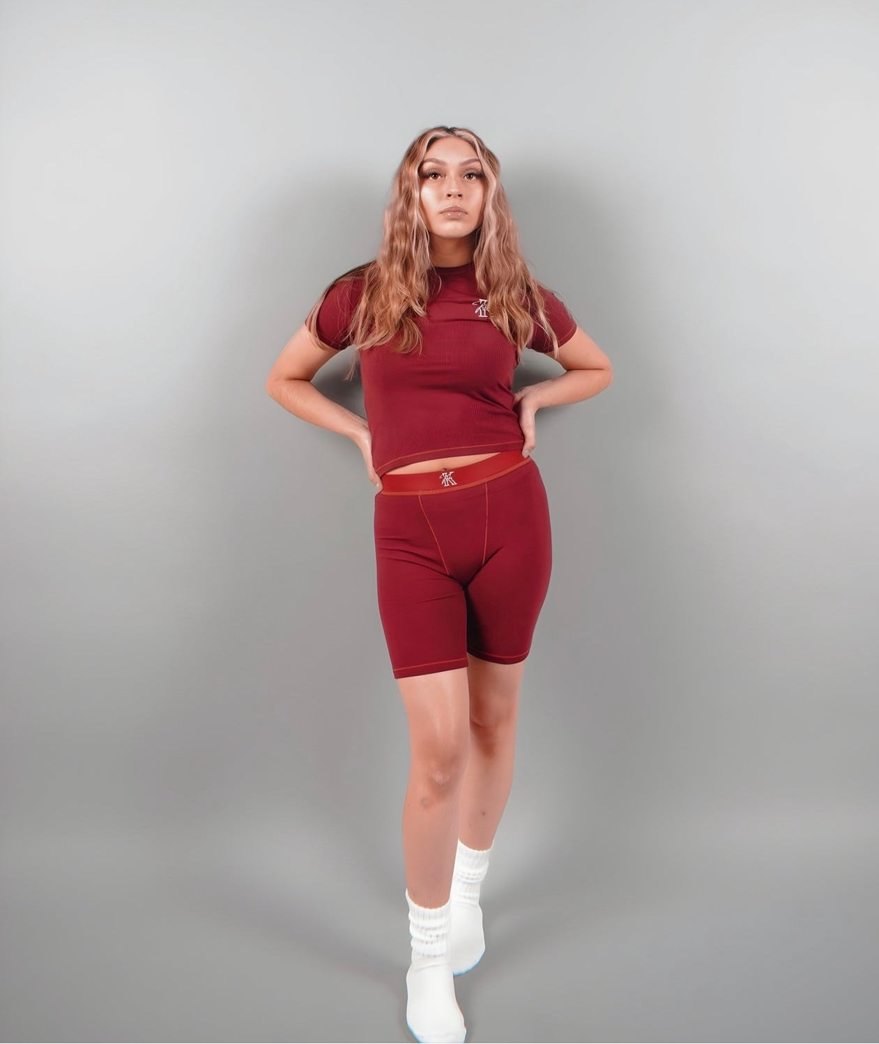 Kkila “Maroon” Short Set
