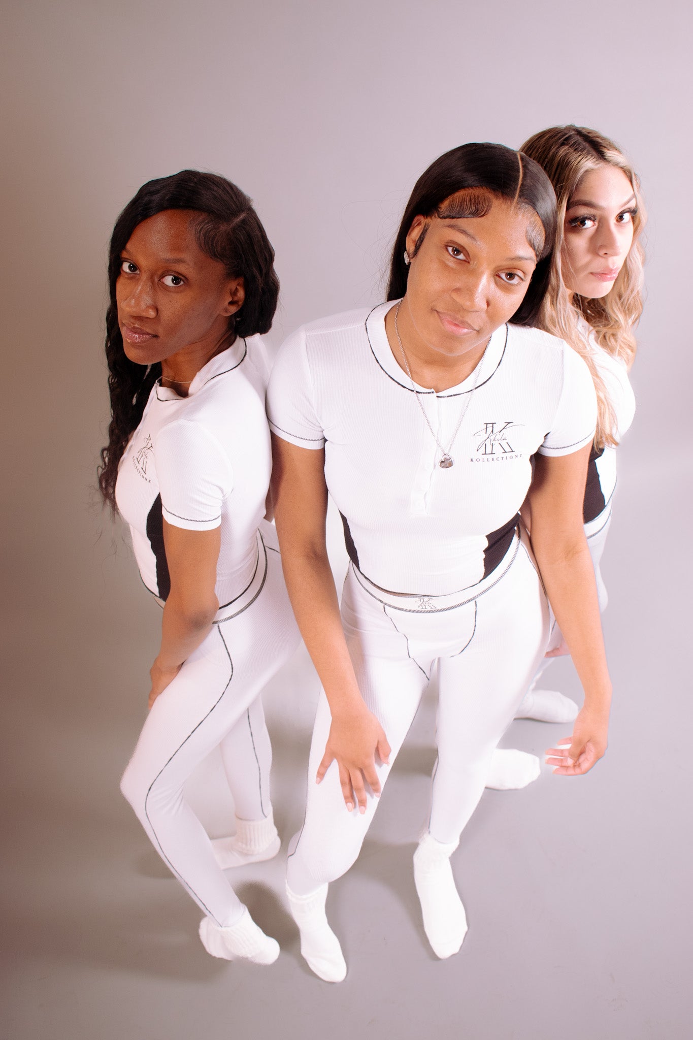 Kkila "White & Black" Legging Set
