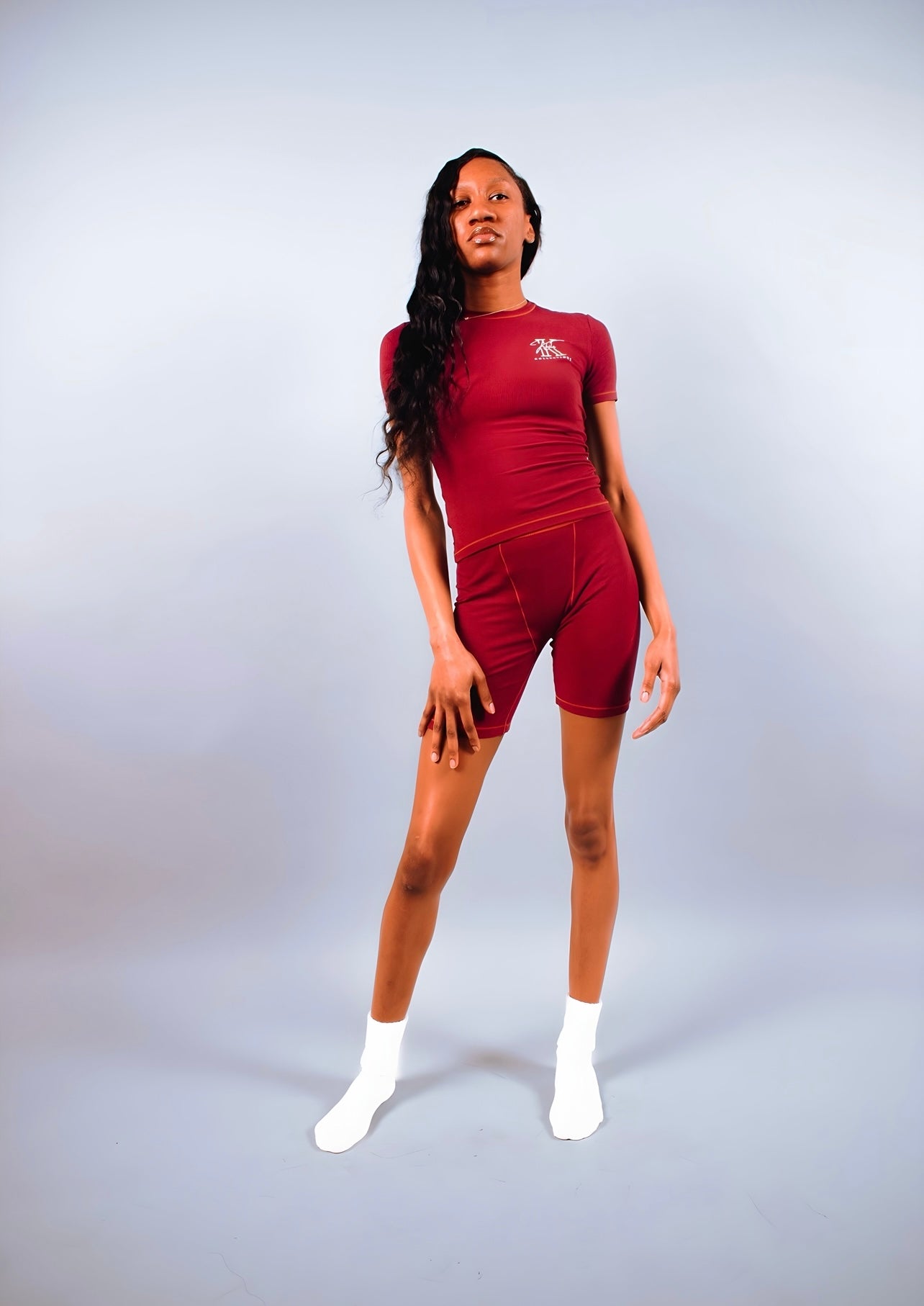 Kkila “Maroon” Short Set